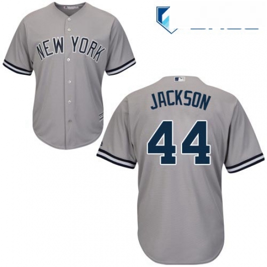 Youth Majestic New York Yankees 44 Reggie Jackson Replica Grey R