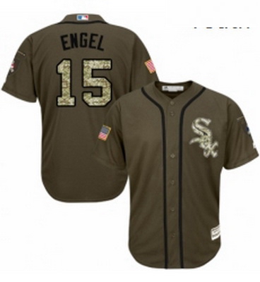 Youth Majestic Chicago White Sox 15 Adam Engel Authentic Green S