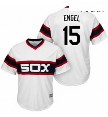 Youth Majestic Chicago White Sox 15 Adam Engel Authentic White 2013 Alternate Home Cool Base MLB Jer