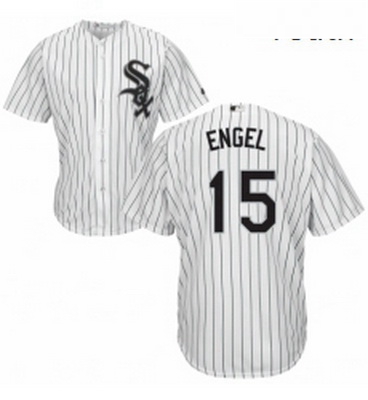 Youth Majestic Chicago White Sox 15 Adam Engel Replica White Home Cool Base MLB Jersey