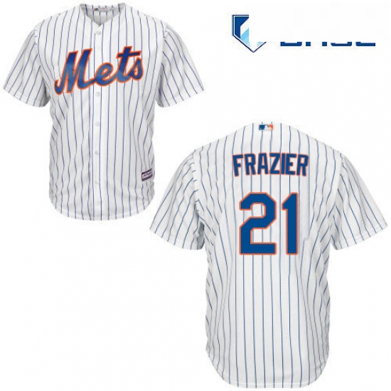 Youth Majestic New York Mets 21 Todd Frazier Authentic White Hom