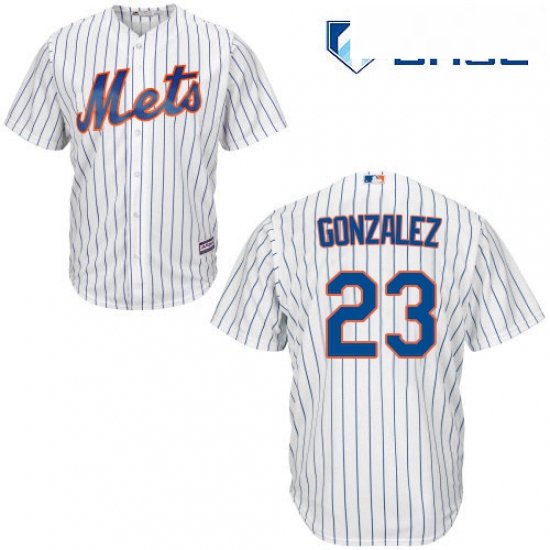 Youth Majestic New York Mets 23 Adrian Gonzalez Authentic White 