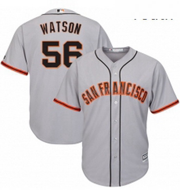 Youth Majestic San Francisco Giants 56 Tony Watson Authentic Grey Road Cool Base MLB Jersey