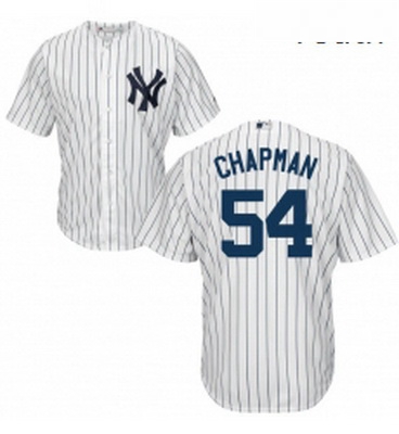 Youth Majestic New York Yankees 54 Aroldis Chapman Replica White