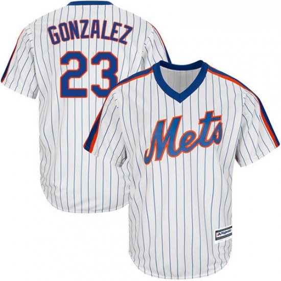 Youth Majestic New York Mets 23 Adrian Gonzalez Replica White Al
