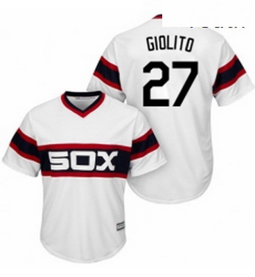 Youth Majestic Chicago White Sox 27 Lucas Giolito Replica White 2013 Alternate Home Cool Base MLB Je