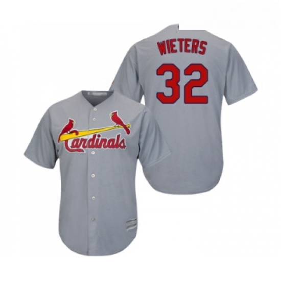 Youth St Louis Cardinals 32 Matt Wieters Replica Grey Road Cool 