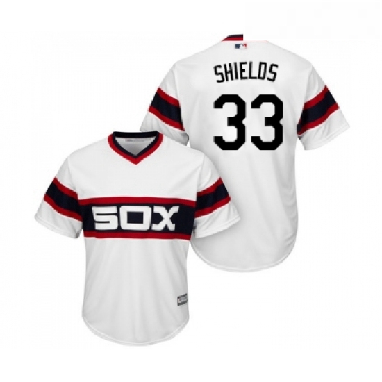 Youth Majestic Chicago White Sox 33 James Shields Replica White 2013 Alternate Home Cool Base MLB Je