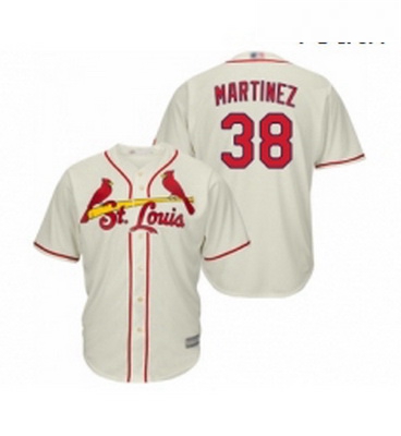 Youth St Louis Cardinals 38 Jose Martinez Replica Cream Alternate Cool Base Baseball Jersey