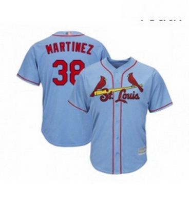 Youth St Louis Cardinals 38 Jose Martinez Replica Light Blue Alternate Cool Base Baseball Jersey