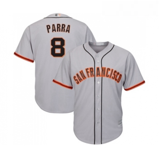 Youth San Francisco Giants 8 Gerardo Parra Replica Grey Road Cool Base Baseball Jersey