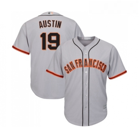 Youth San Francisco Giants 19 Tyler Austin Replica Grey Road Cool Base Baseball Jersey