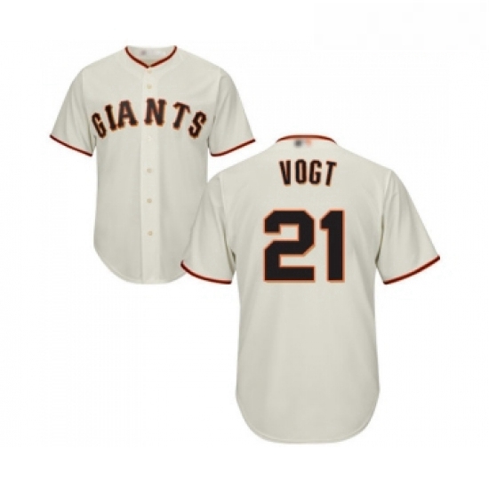 Youth San Francisco Giants 21 Stephen Vogt Replica Cream Home Co