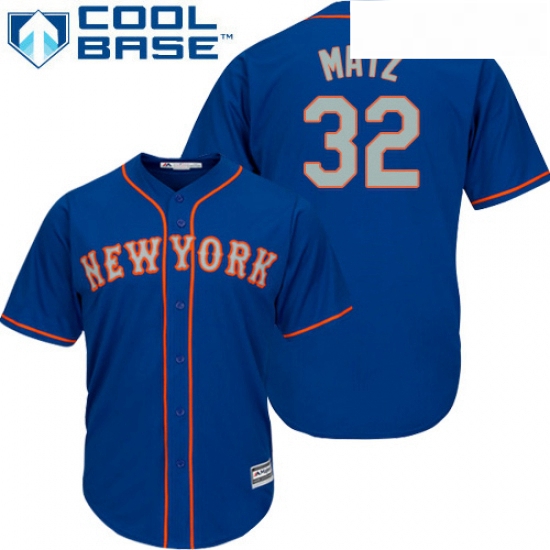 Youth Majestic New York Mets 32 Steven Matz Authentic Royal Blue