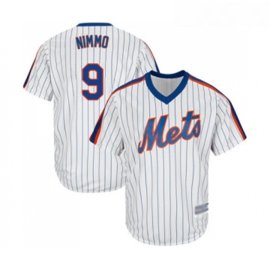 Youth New York Mets 9 Brandon Nimmo Authentic White Alternate Cool Base Baseball Jersey