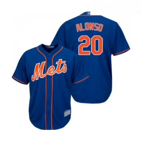 Youth New York Mets 20 Pete Alonso Authentic Royal Blue Alternate Home Cool Base Baseball Jersey