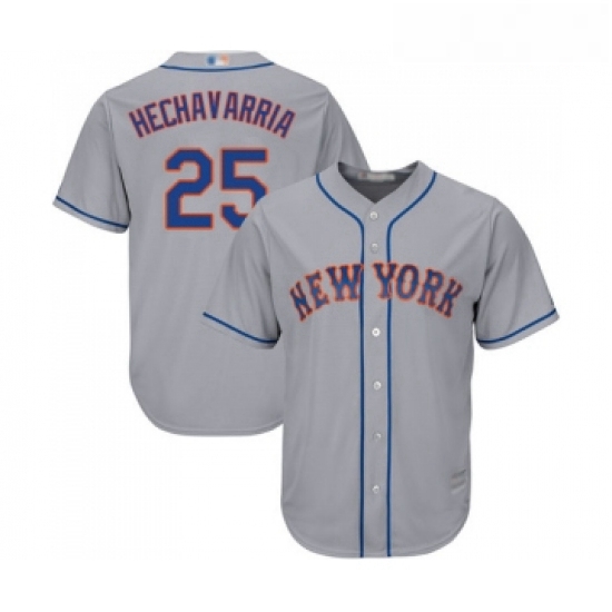 Youth New York Mets 25 Adeiny Hechavarria Authentic Grey Road Cool Base Baseball Jersey