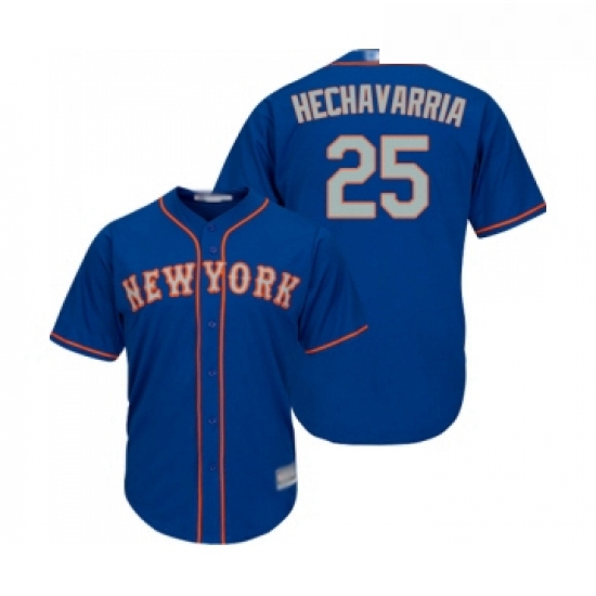 Youth New York Mets 25 Adeiny Hechavarria Authentic Royal Blue Alternate Road Cool Base Baseball Jer