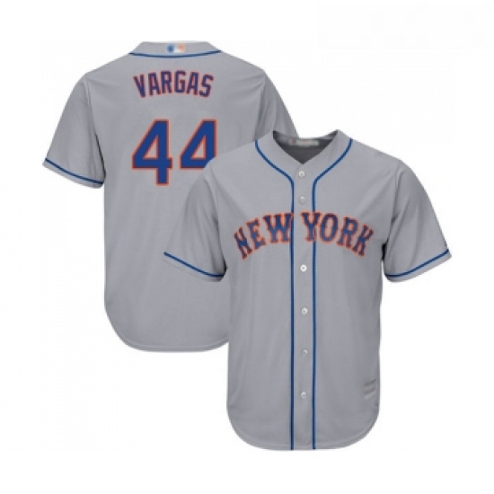 Youth New York Mets 44 Jason Vargas Authentic Grey Road Cool Base Baseball Jersey