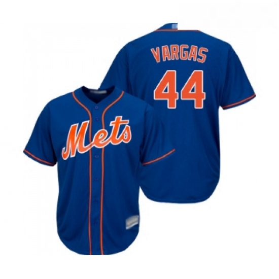 Youth New York Mets 44 Jason Vargas Authentic Royal Blue Alternate Home Cool Base Baseball Jersey