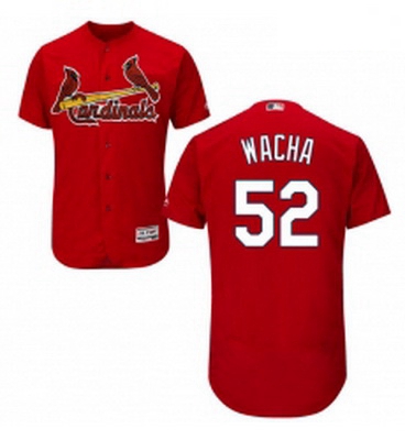 Mens Majestic St Louis Cardinals 52 Michael Wacha Red Alternate Flex Base Authentic Collection MLB J