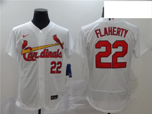 Cardinals 22 Jack Flaherty White 2020 Nike Flexbase Jersey