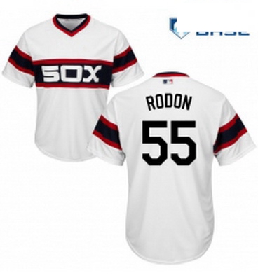 Mens Majestic Chicago White Sox 55 Carlos Rodon White Alternate Flex Base Authentic Collection MLB J