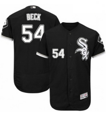 Mens Majestic Chicago White Sox 54 Chris Beck Black Alternate Flex Base Authentic Collection MLB Jer