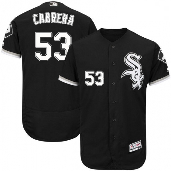 Mens Majestic Chicago White Sox 53 Melky Cabrera Black Flexbase Authentic Collection MLB Jersey