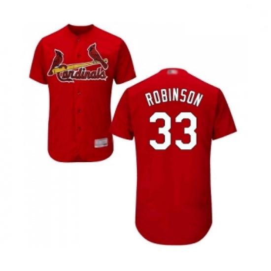 Mens St Louis Cardinals 33 Drew Robinson Red Alternate Flex Base Authentic Collection Baseball Jerse