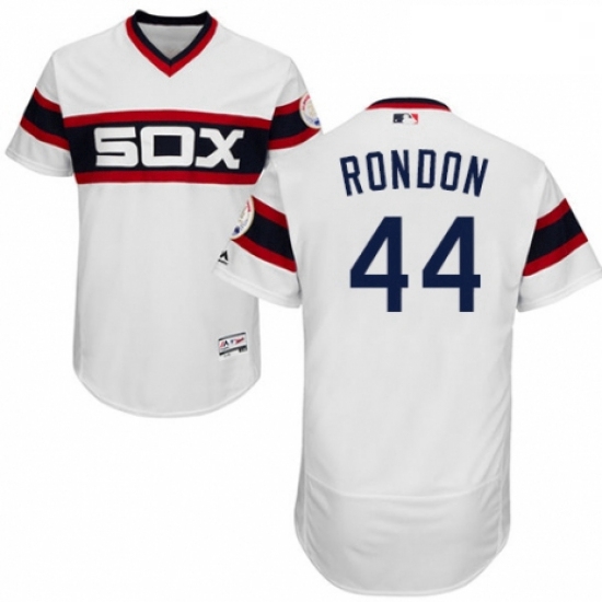 Mens Majestic Chicago White Sox 44 Bruce Rondon White Alternate Flex Base Authentic Collection MLB J