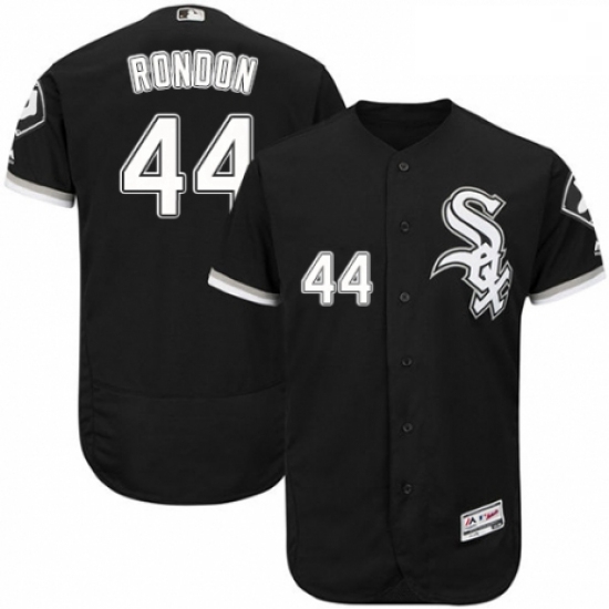 Mens Majestic Chicago White Sox 44 Bruce Rondon Black Alternate Flex Base Authentic Collection MLB J