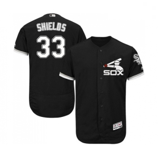 Mens Majestic Chicago White Sox 33 James Shields Black Flexbase Authentic Collection MLB Jerseys