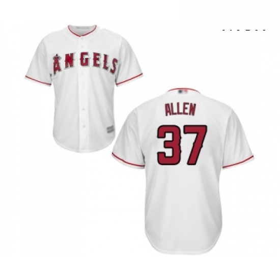 Mens Los Angeles Angels of Anaheim 37 Cody Allen Replica White Home Cool Base Baseball Jersey