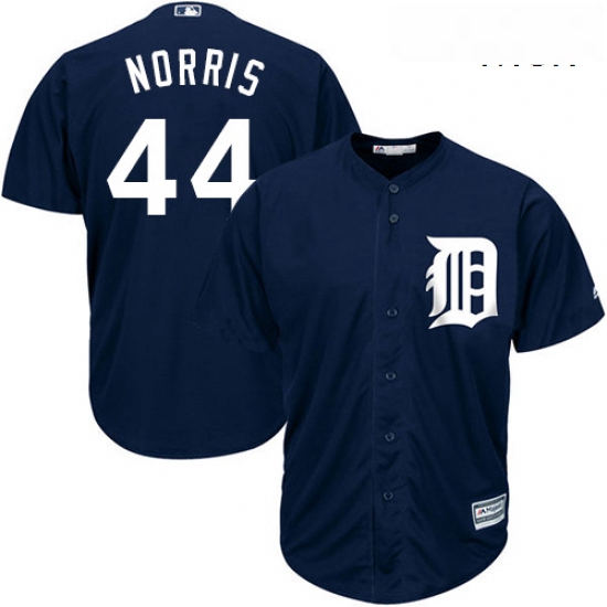 Mens Majestic Detroit Tigers 44 Daniel Norris Replica Navy Blue Alternate Cool Base MLB Jersey