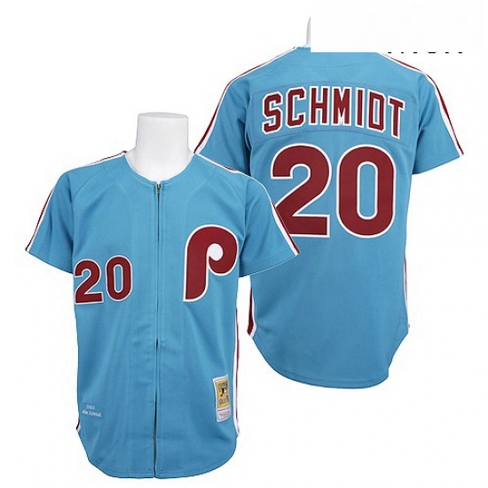 Mens Mitchell and Ness Philadelphia Phillies 20 Mike Schmidt Rep