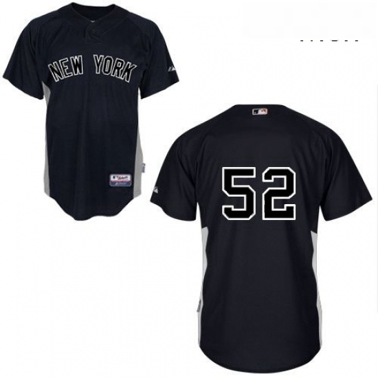 Mens Majestic New York Yankees 52 CC Sabathia Authentic Black MLB Jersey