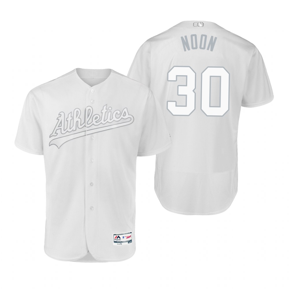 Oakland Athletics Brett Anderson Noon White 2019 Players Weekend MLB Jersey