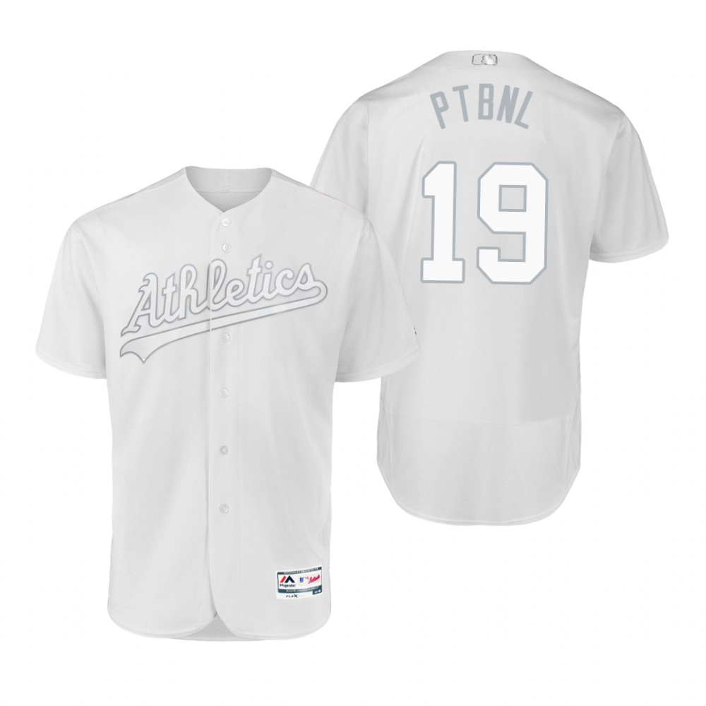 Oakland Athletics Josh Phegley Ptbnl White 2019 Players Weekend MLB Jersey