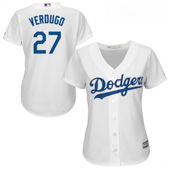 Women Los Angeles Dodgers Alex Verdugo White Cool Base Road Player MLB Jersey