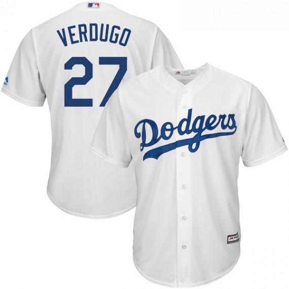 Youth Los Angeles Dodgers Alex Verdugo White Cool Base Road Player MLB Jersey