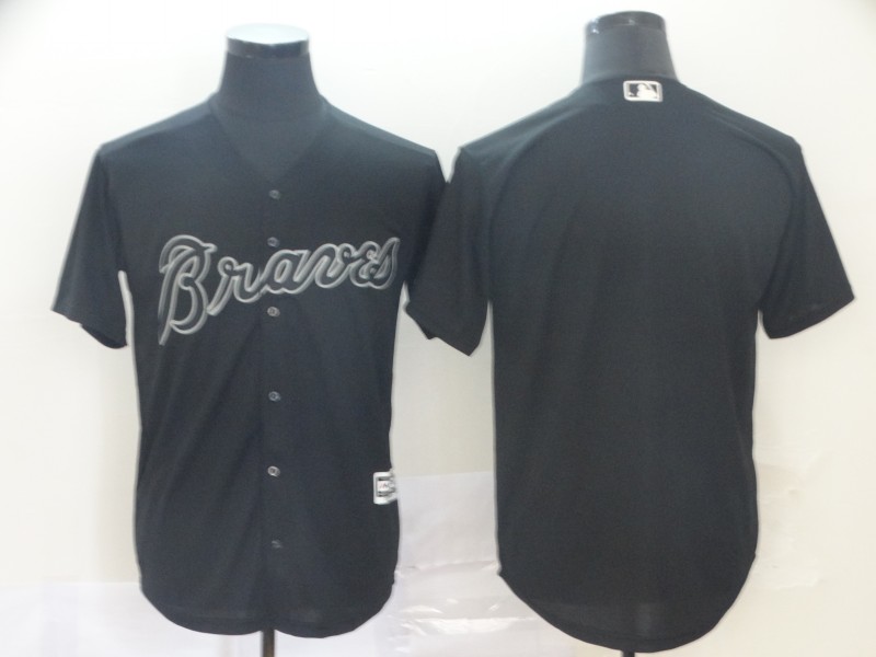 Braves Blank Black 2019 Players 27 Weekend Player Jersey