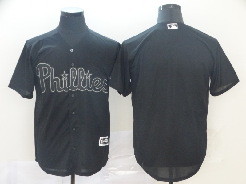 Phillies Blank Black 2019 Players 27 Weekend Authentic Player Jersey