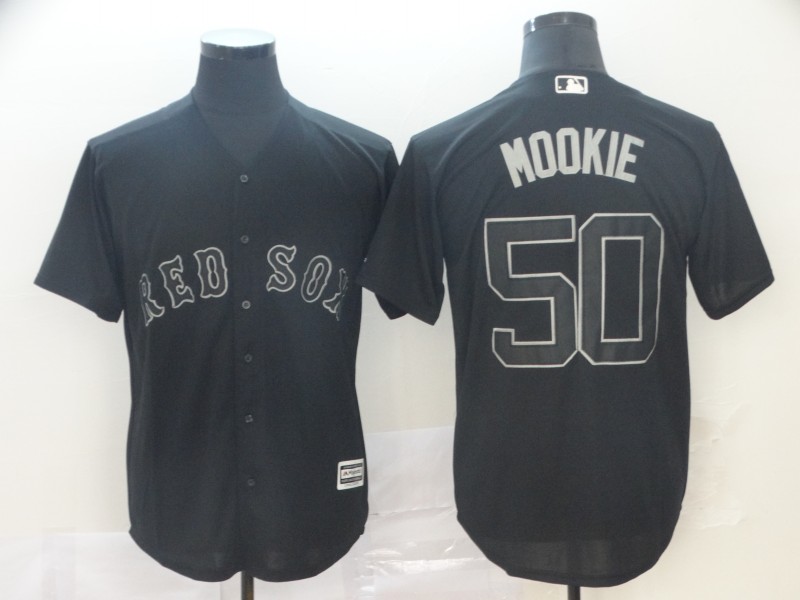 Red Sox 50 Mookie Betts Mookie Black 2019 Players 27 Weekend Player Jersey