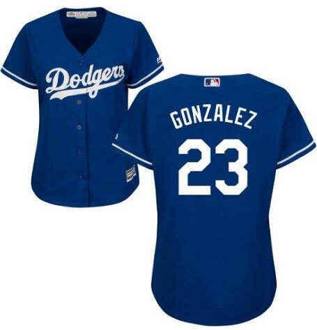 Women Los Angeles Dodgers Adrian Gonzalez Blue Authentic Home Cool Base MLB Jersey