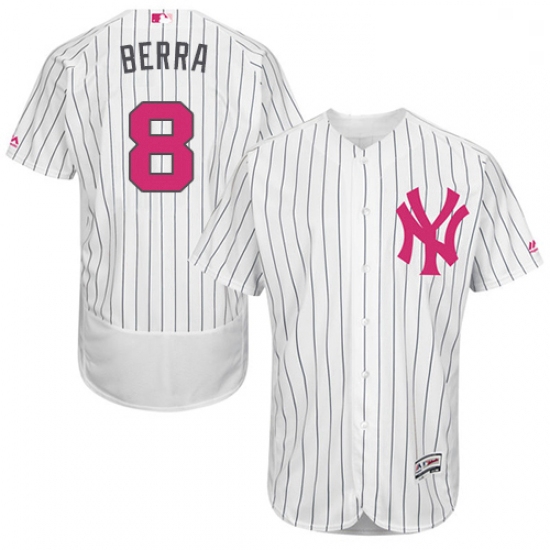 Mens Majestic New York Yankees 8 Yogi Berra Authentic White 2016