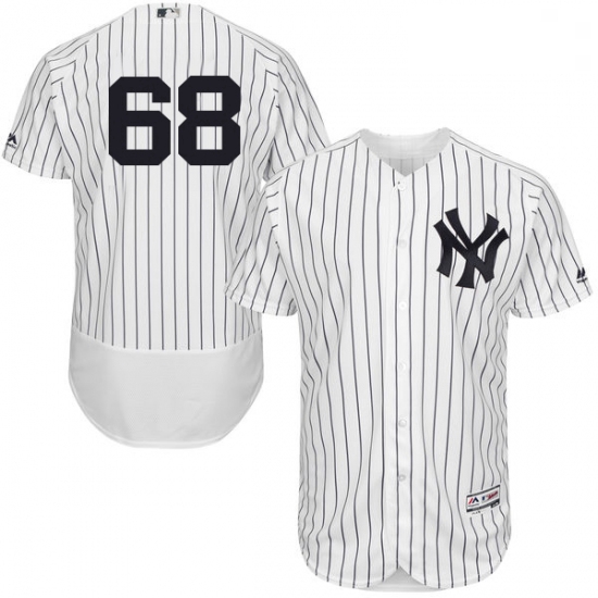 Mens Majestic New York Yankees 68 Dellin Betances White Home Fle