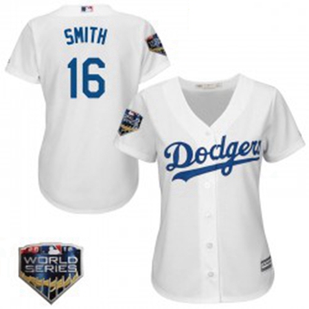 Will Smith Womens Los Angeles Dodgers White Authentic Cool Base 