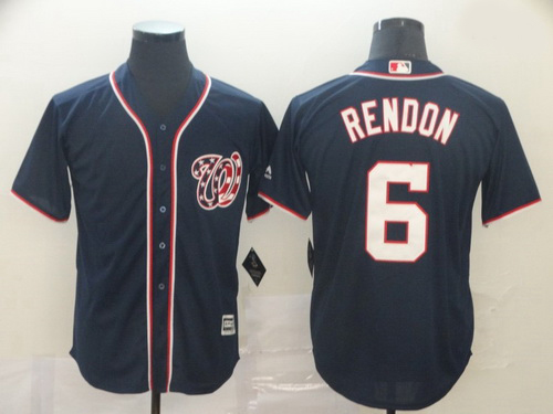 Nationals 6 Anthony Rendon Navy Cool Base Jersey