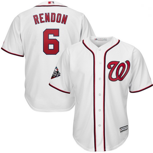 Nationals 6 Anthony Rendon White 2019 World Series Bound Cool Ba